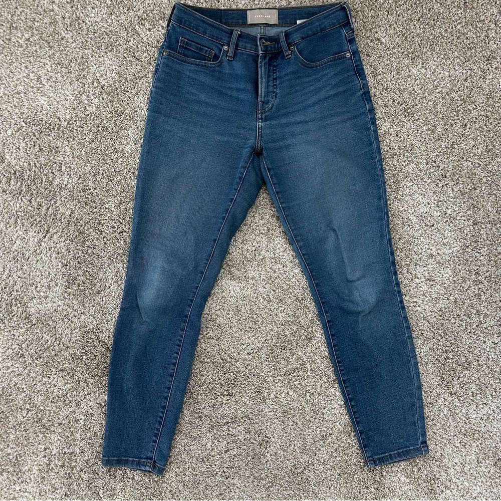 Everlane The Authentic Stretch Mid-Rise Skinny Ankle Jean